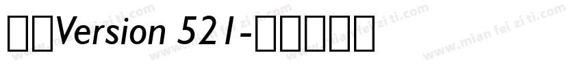 宋体Version 521字体转换